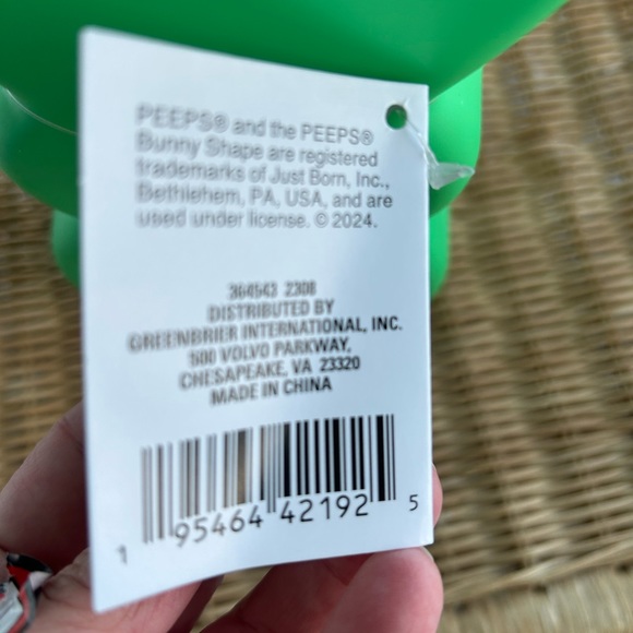 PEEPS Green 10” Easter Bunny LED Blow Mold Light Brand New - Picture 5 of 6